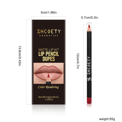 Nude Matte Lip Liner Set - LIPOXI