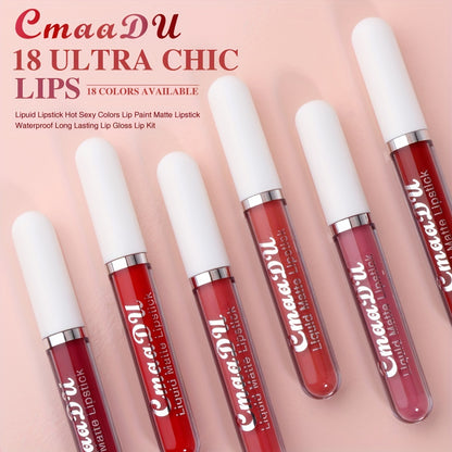 CmaaDu 18 Matte Lip Gloss - LIPOXI