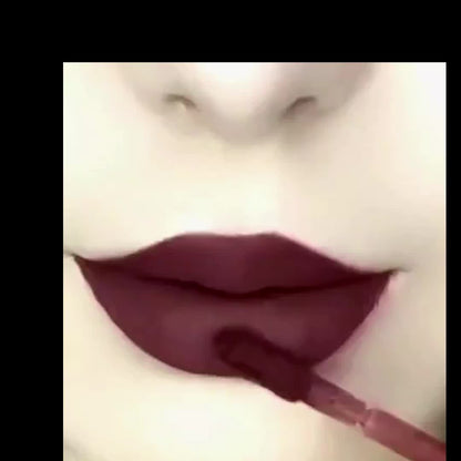 Dark Red Matte Liquid Lipstick - LIPOXI