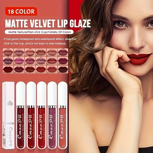 CmaaDu 18 Matte Lip Gloss - LIPOXI