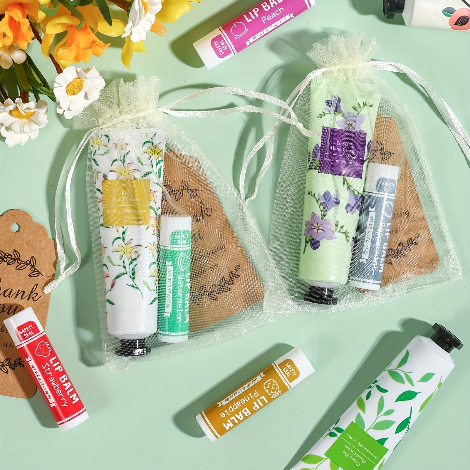 30 Luxury Hand Cream & Lip Balm Gift Sets - LIPOXI