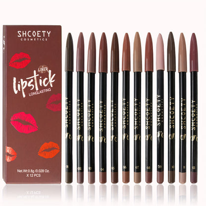 Matte Magic: 12-Piece Lip & Eyeliner Set - LIPOXI