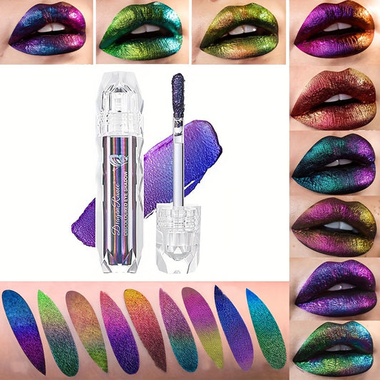 9-Color Metallic Holographic Makeup Set - LIPOXI