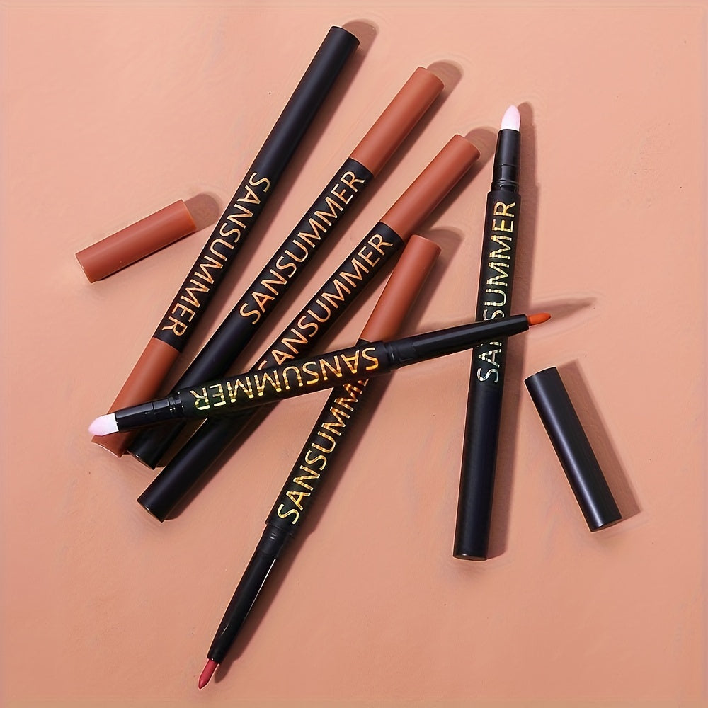 Matte Magic: 6-Piece Waterproof Lip Liner Set - LIPOXI