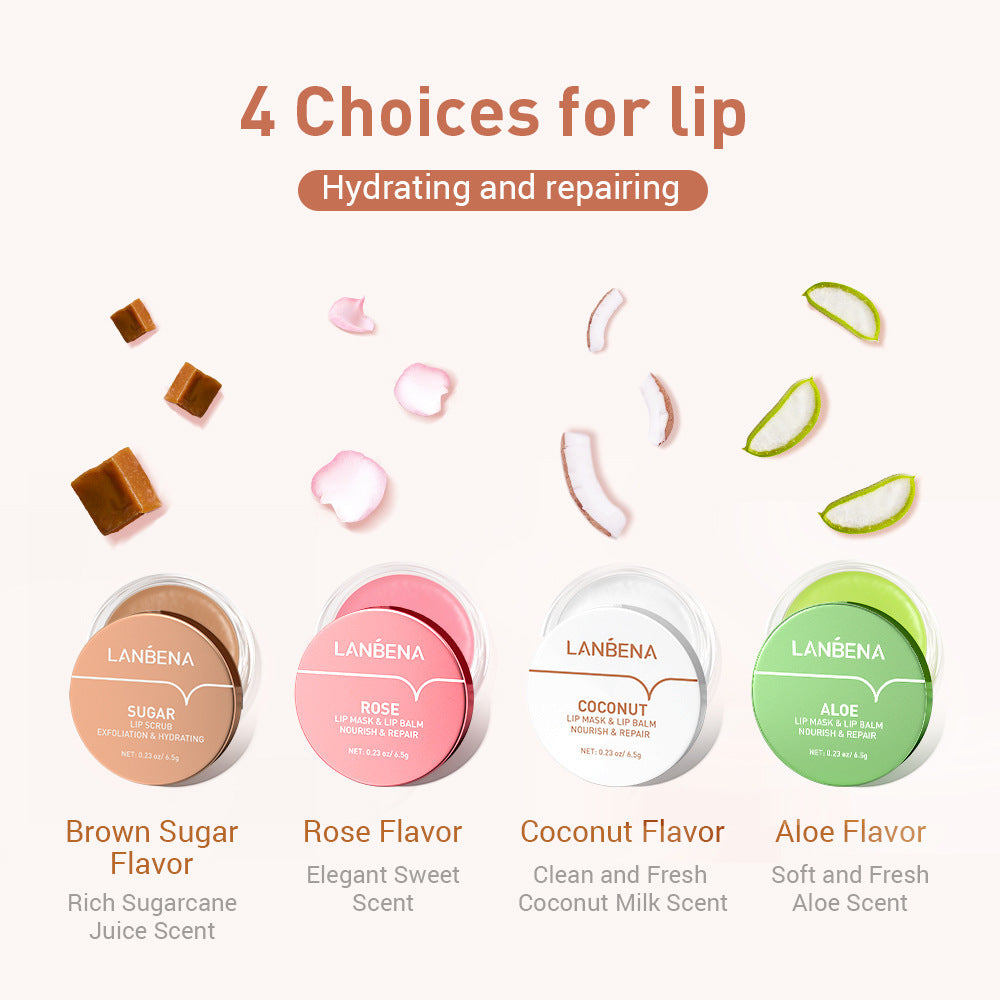 Rose Infused Coconut Aloe Lip Hydration Mask - LIPOXI