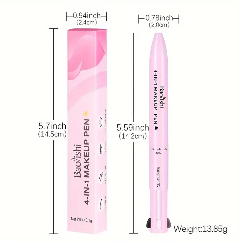 4-in-1 Glam Pen All-in-One Colorful Makeup Essentials - LIPOXI