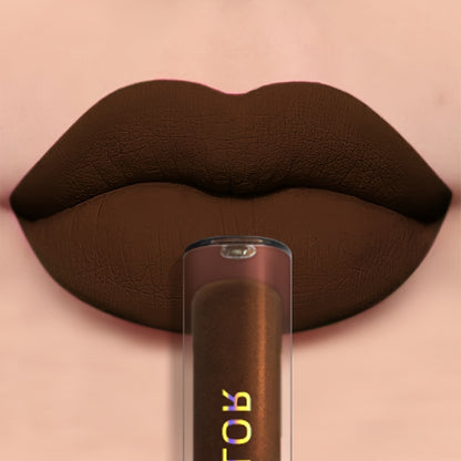 Velvet Brown Matte Lip Gloss - LIPOXI