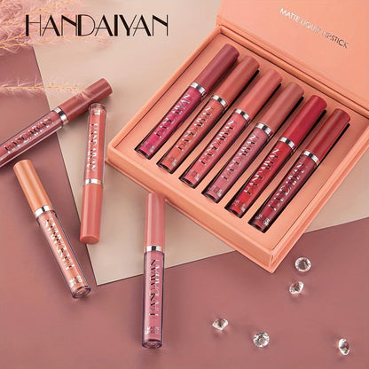 6pcs Satin Lipstick Set - LIPOXI