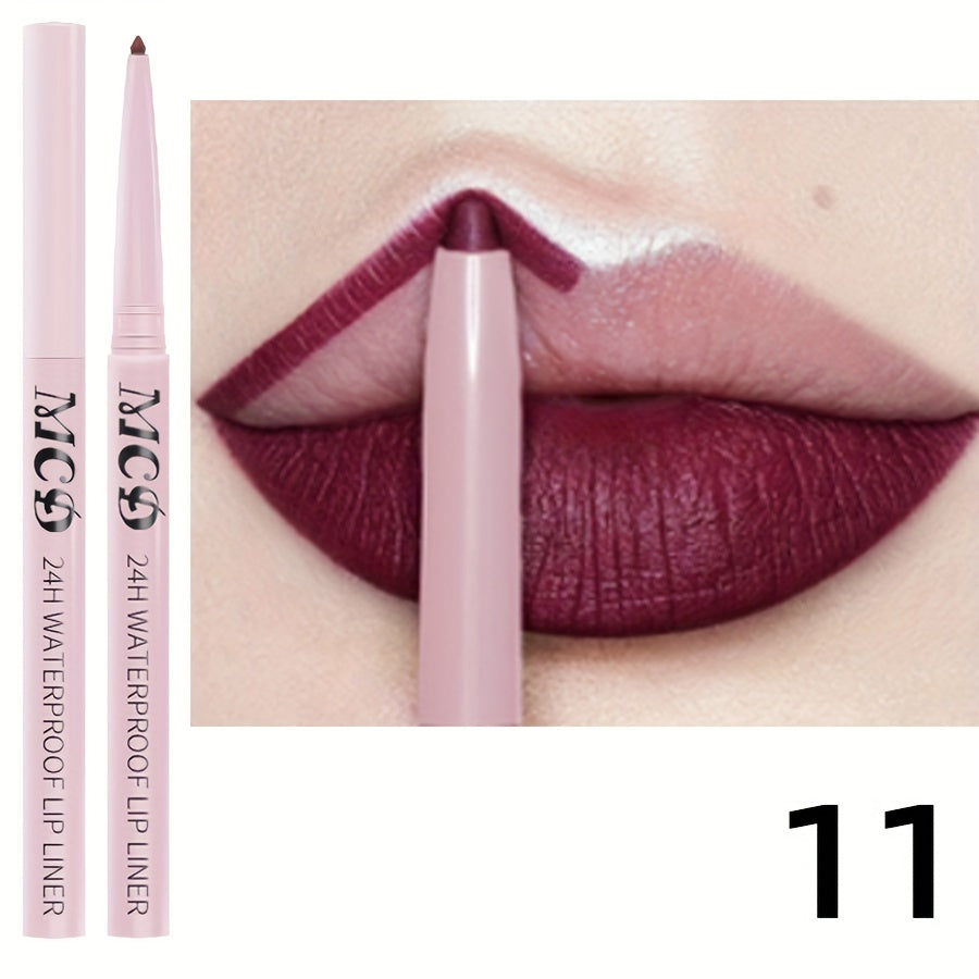 MCD Waterproof Lip Liner Crayon Set - LIPOXI