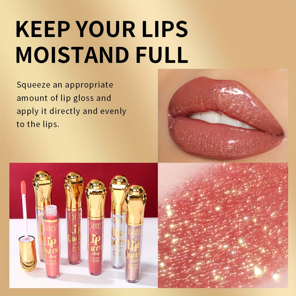 Lip Queen Sparkling Gloss - LIPOXI