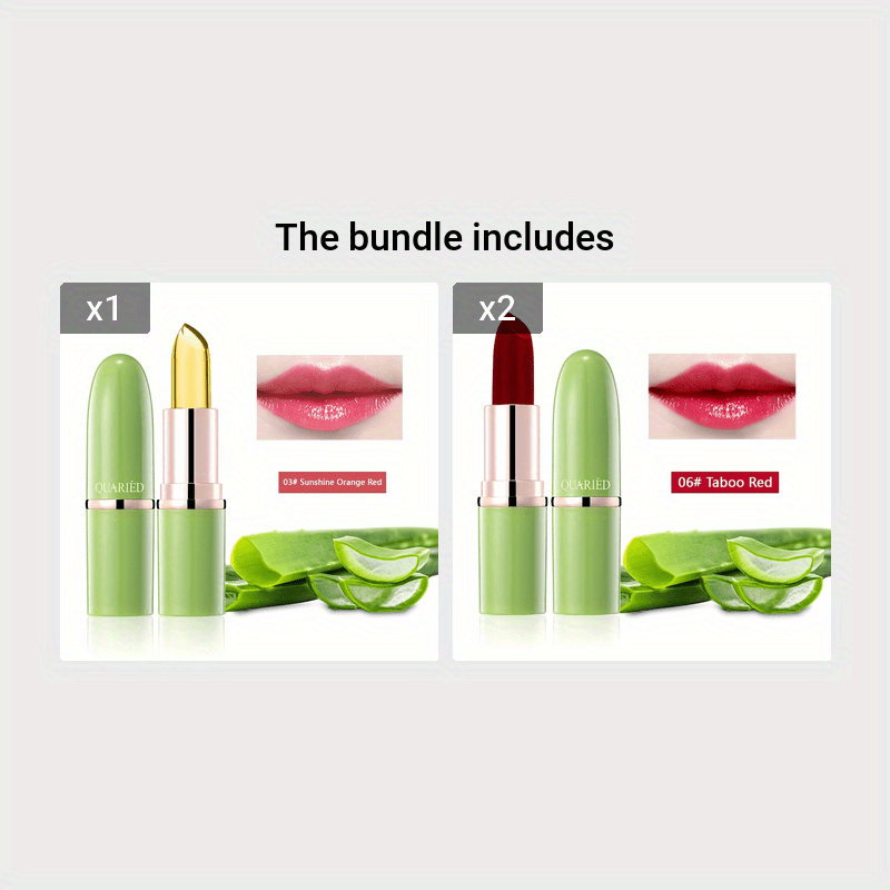 Aloe Vera Color-Changing Lipstick - LIPOXI