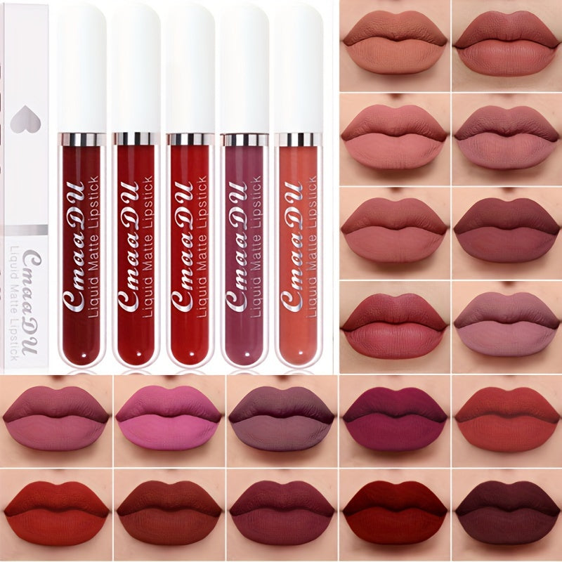 Velvet Chocolate Matte Liquid Lipstick Set - LIPOXI