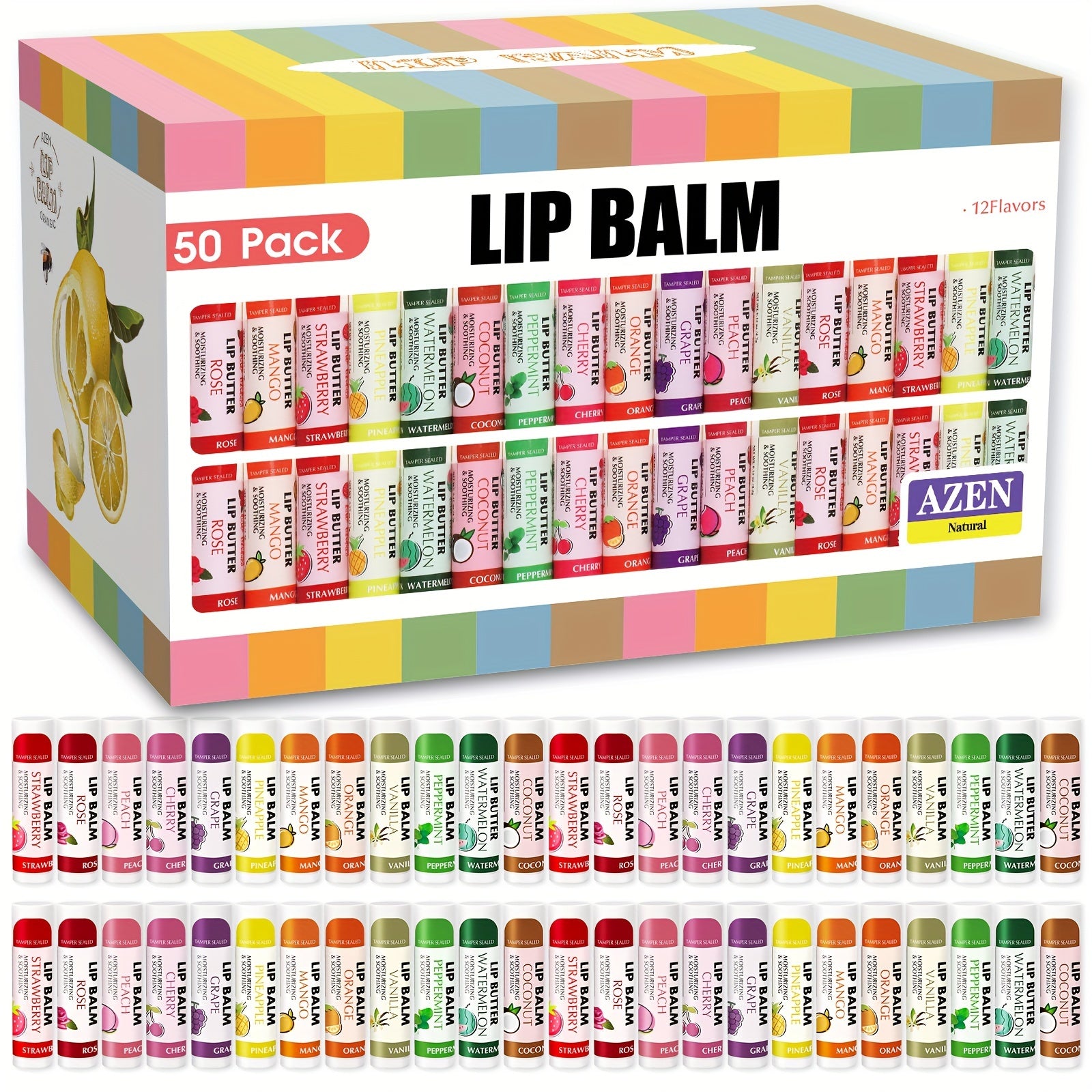 50 Lip Balm Gift Set - LIPOXI