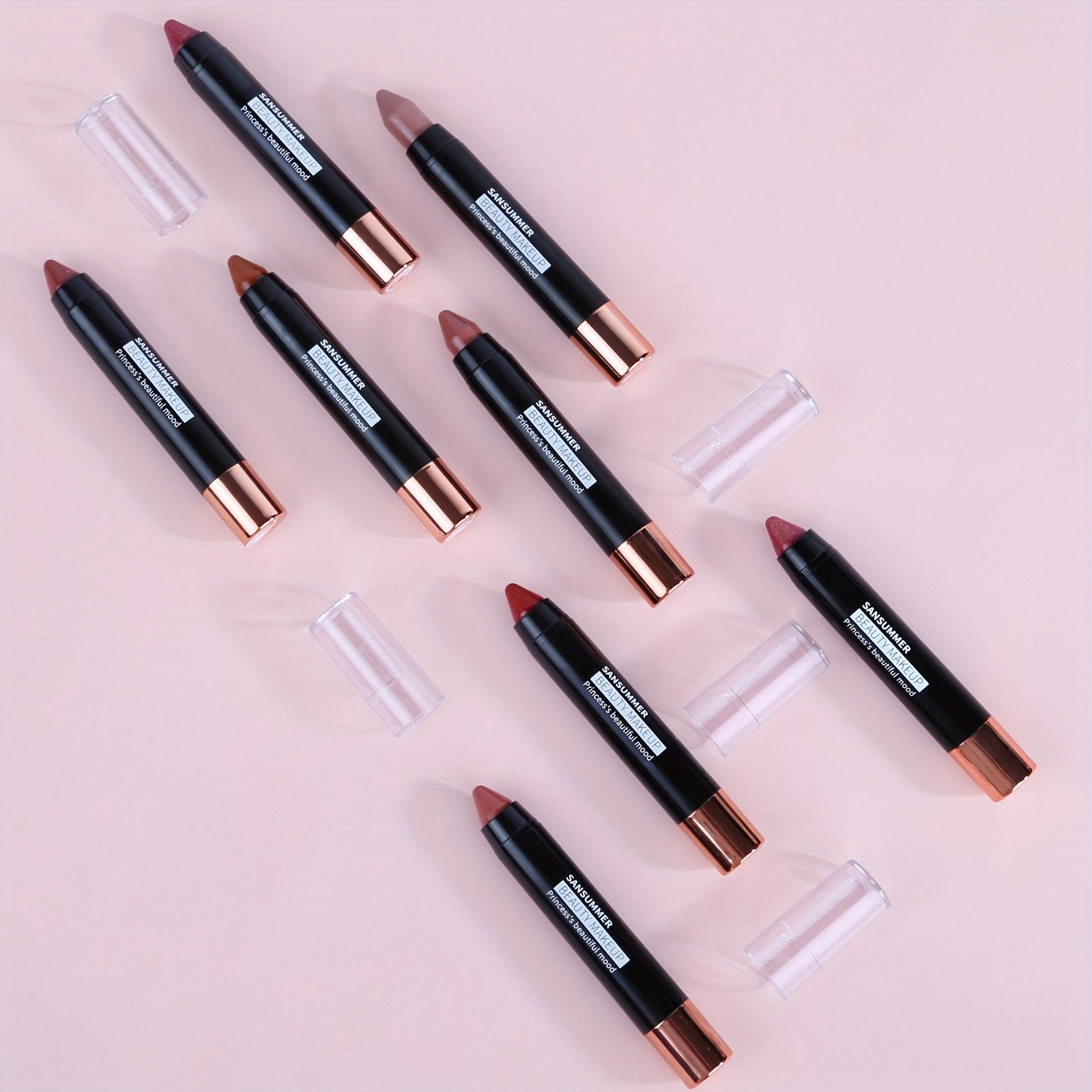 SANSUMMER 8 Color Crayon Lipstick - LIPOXI