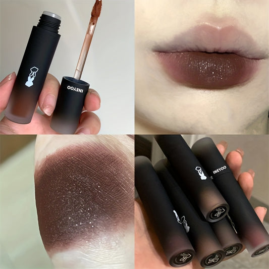 Ineyoo Velvet Black Rabbit Lip Glaze - LIPOXI