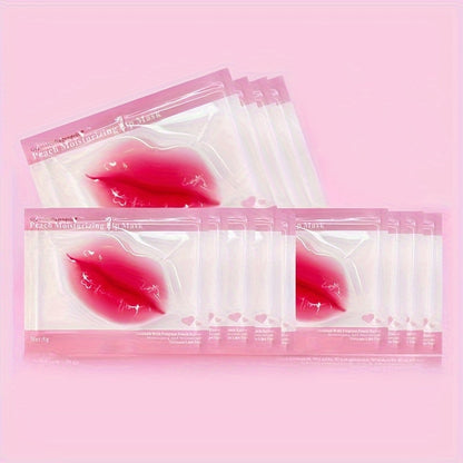 Peach-Infused Collagen Lip Masks - LIPOXI