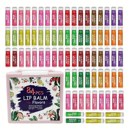 84 Natural Lip Balms - LIPOXI