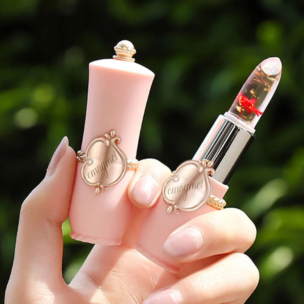 6 Colors Flower Transparent Lipstick Lasting Moisturizer - LIPOXI