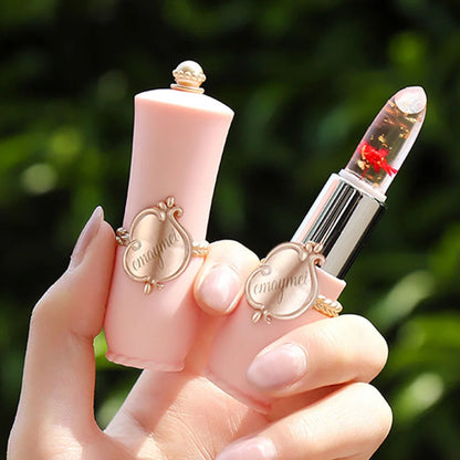 6 Colors Flower Transparent Lipstick Lasting Moisturizer - LIPOXI