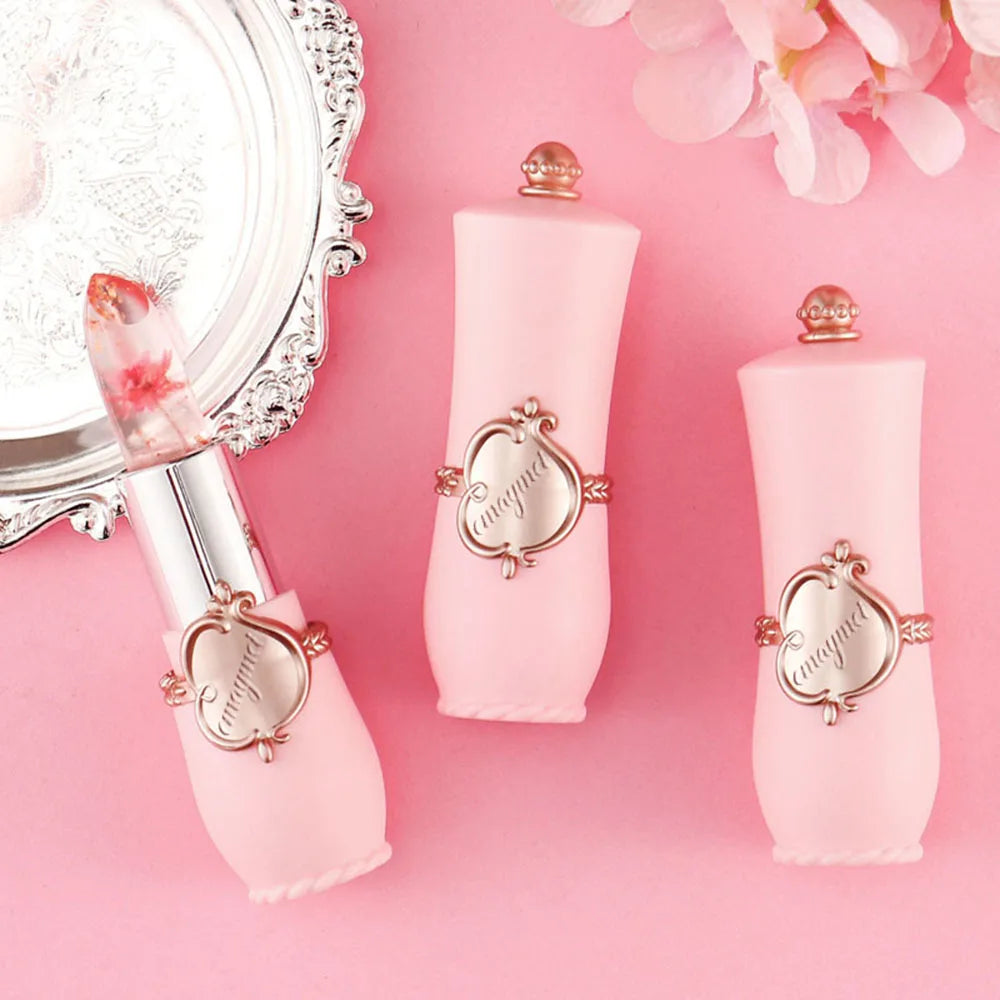 6 Colors Flower Transparent Lipstick Lasting Moisturizer - LIPOXI