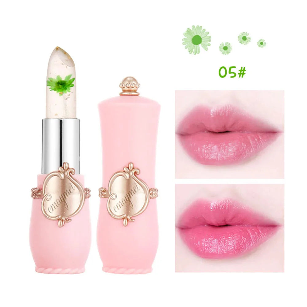 6 Colors Flower Transparent Lipstick Lasting Moisturizer - LIPOXI