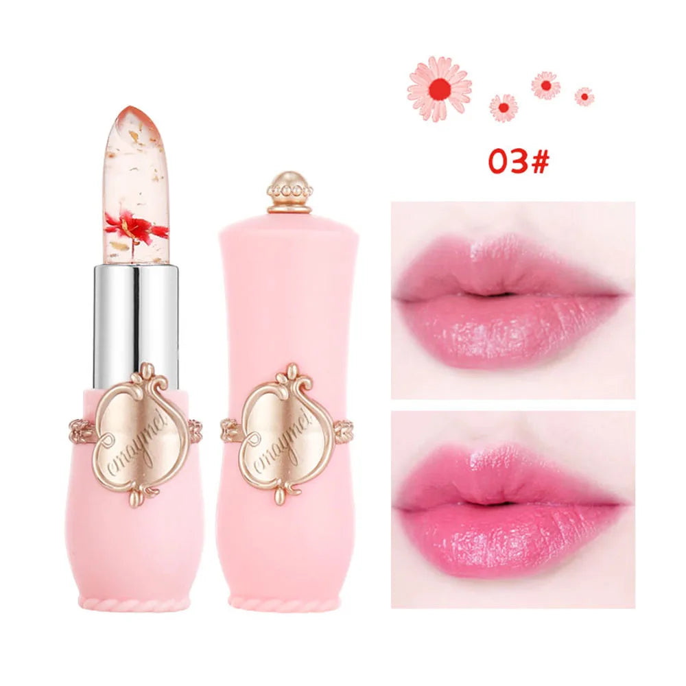 6 Colors Flower Transparent Lipstick Lasting Moisturizer - LIPOXI