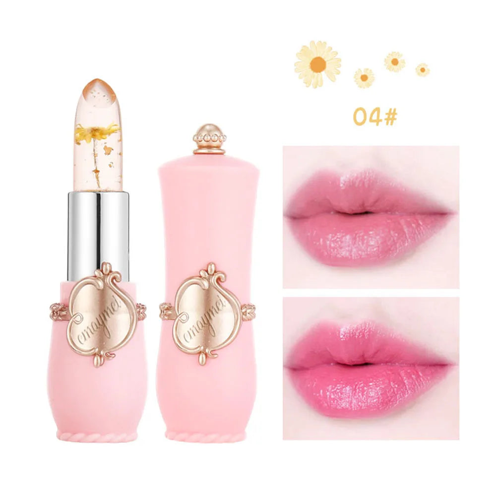 6 Colors Flower Transparent Lipstick Lasting Moisturizer - LIPOXI