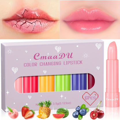 6 Pcs Color-Changing Lip Balm Set - LIPOXI