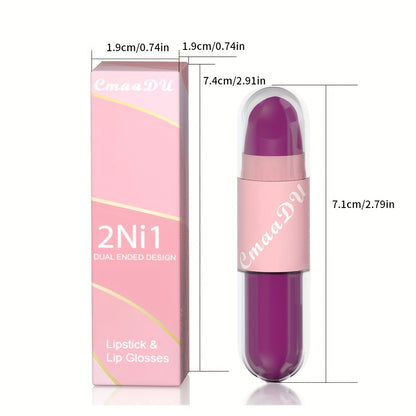 Two-in-One Lipstick and Lip Gloss - LIPOXI