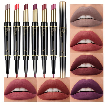 Pudaier 6-Pack Lip Liner & Lipstick Set - LIPOXI