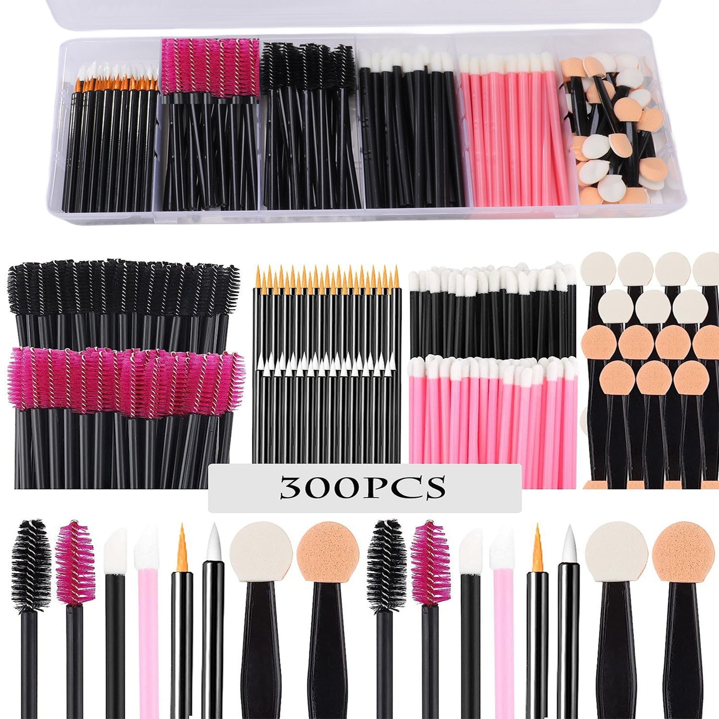 Ultimate 300pcs Disposable Makeup Tool Kit - LIPOXI