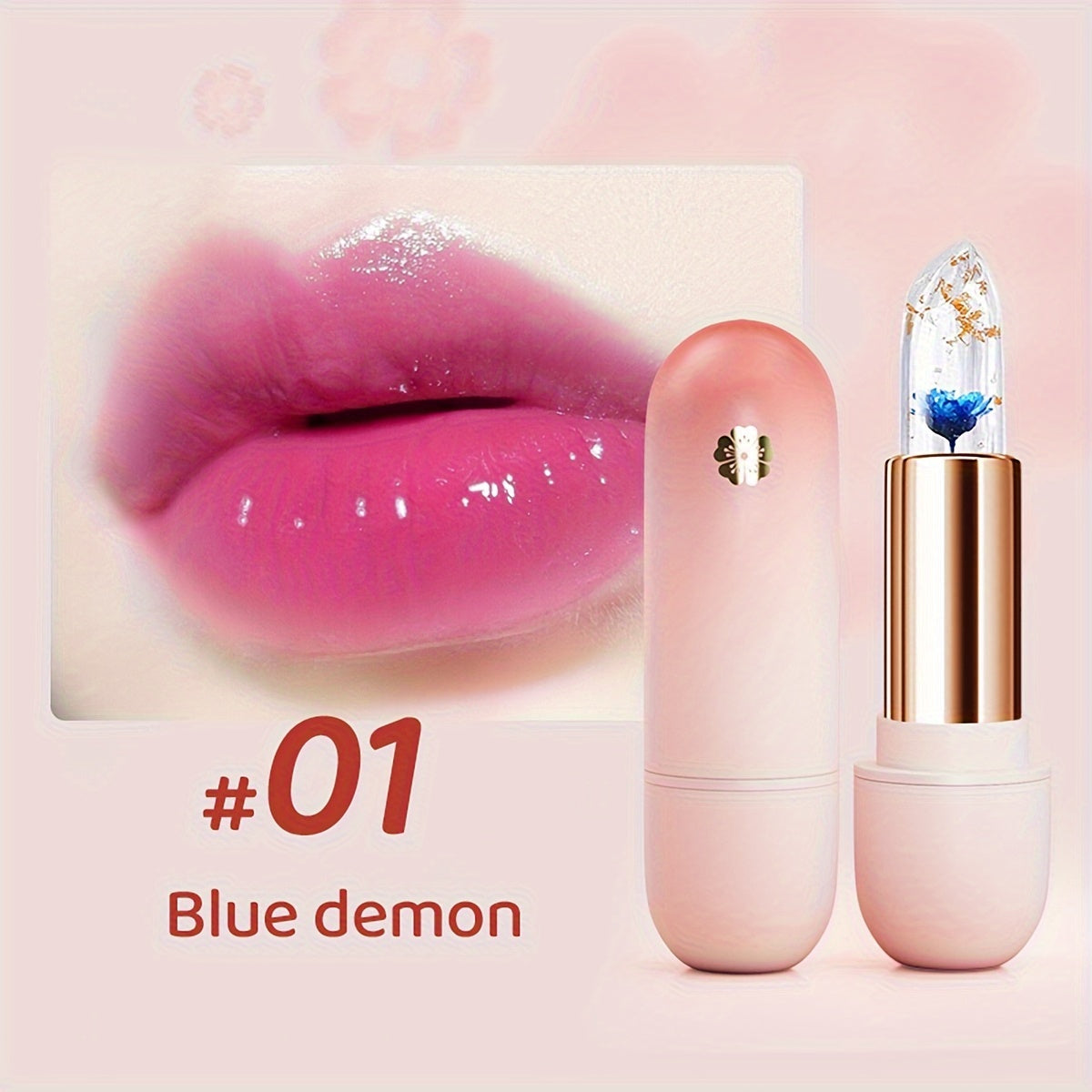 Crystal Color-Changing Petal Jelly Lipstick - LIPOXI