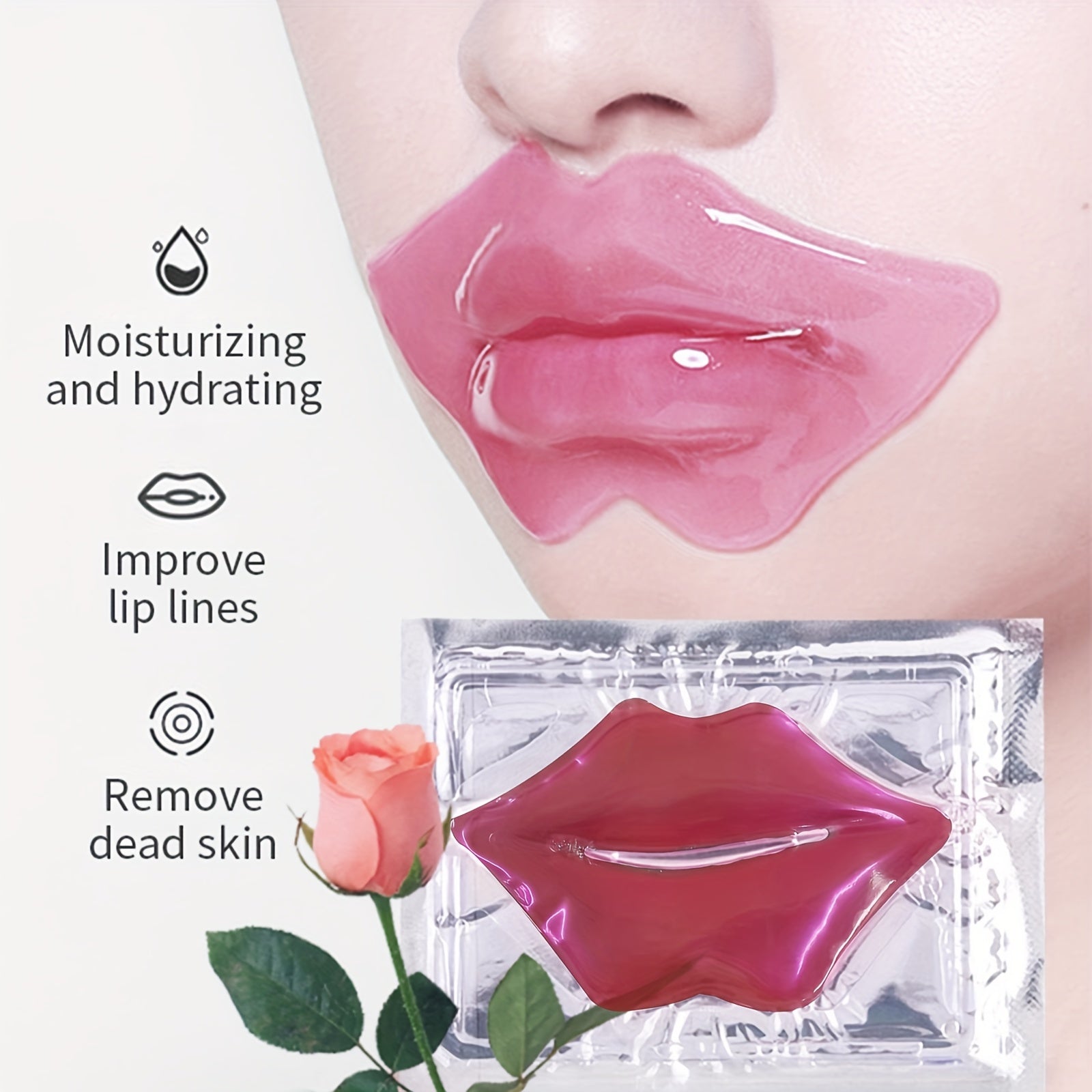 Hydrating Pink Crystal Lip Masks - LIPOXI