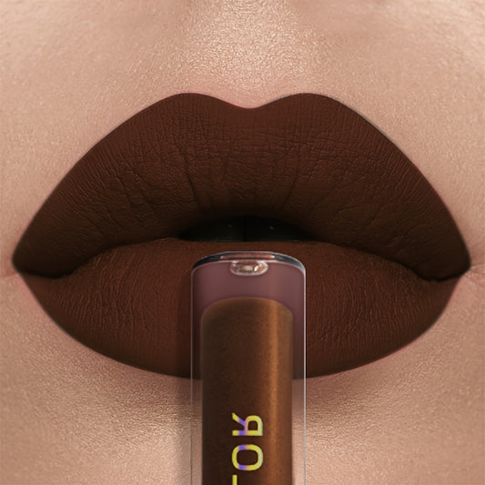 Velvet Matte Brown Lip Gloss - LIPOXI