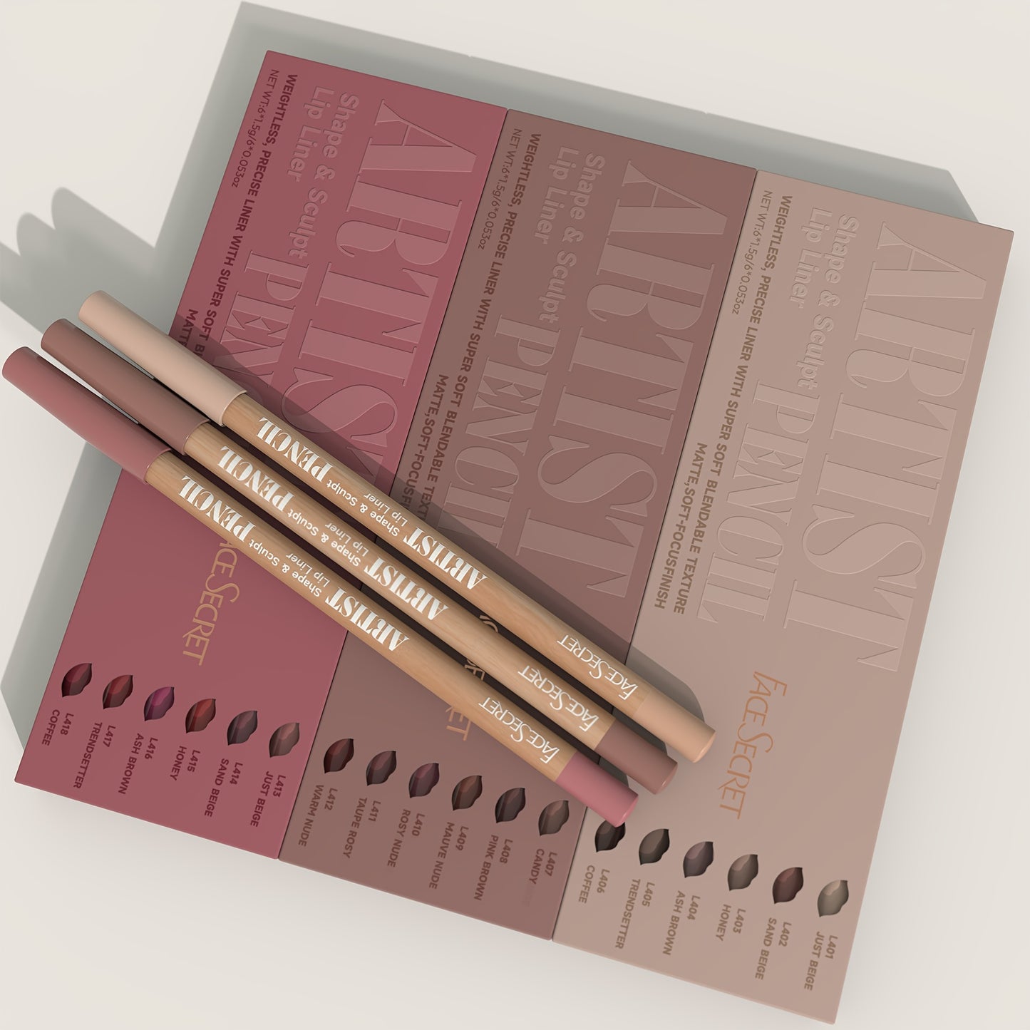 Nude Lip Perfection: 6-Piece Waterproof Liner Set - LIPOXI