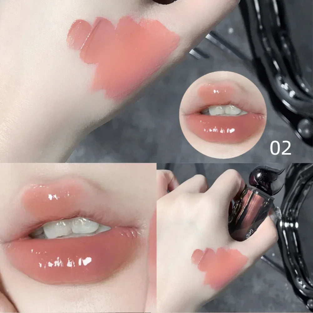 7 Colors Mirror Jelly Lip Glaze Liquid Lipstick Korean Cosmetics
