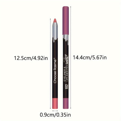 Vibrant 12pcs Lip Liner & Foam Pen Set - LIPOXI