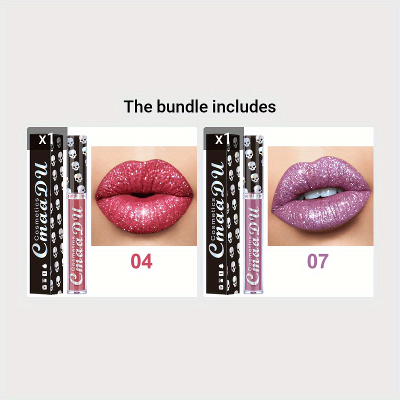 8 Glitter Lip Glosses - LIPOXI