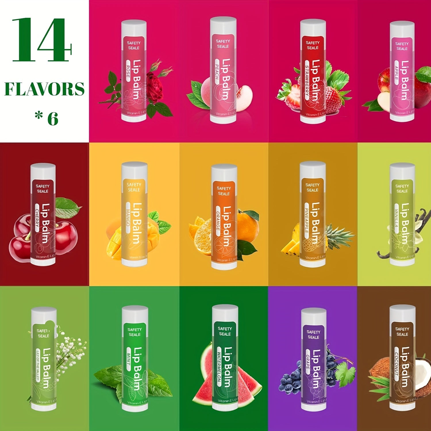 84 Natural Lip Balms - LIPOXI