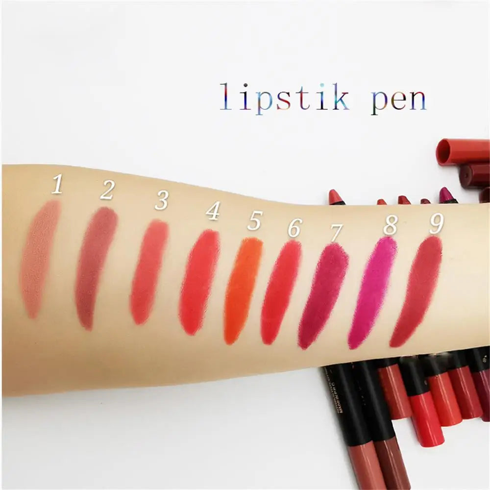 9-Color Matte Lipstick Pen - LIPOXI