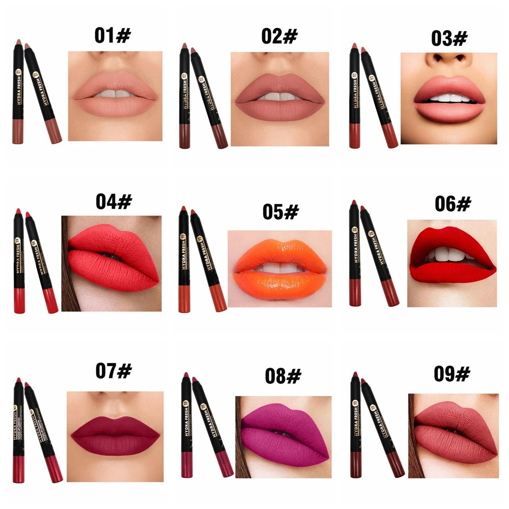 9-Color Matte Lipstick Pen - LIPOXI