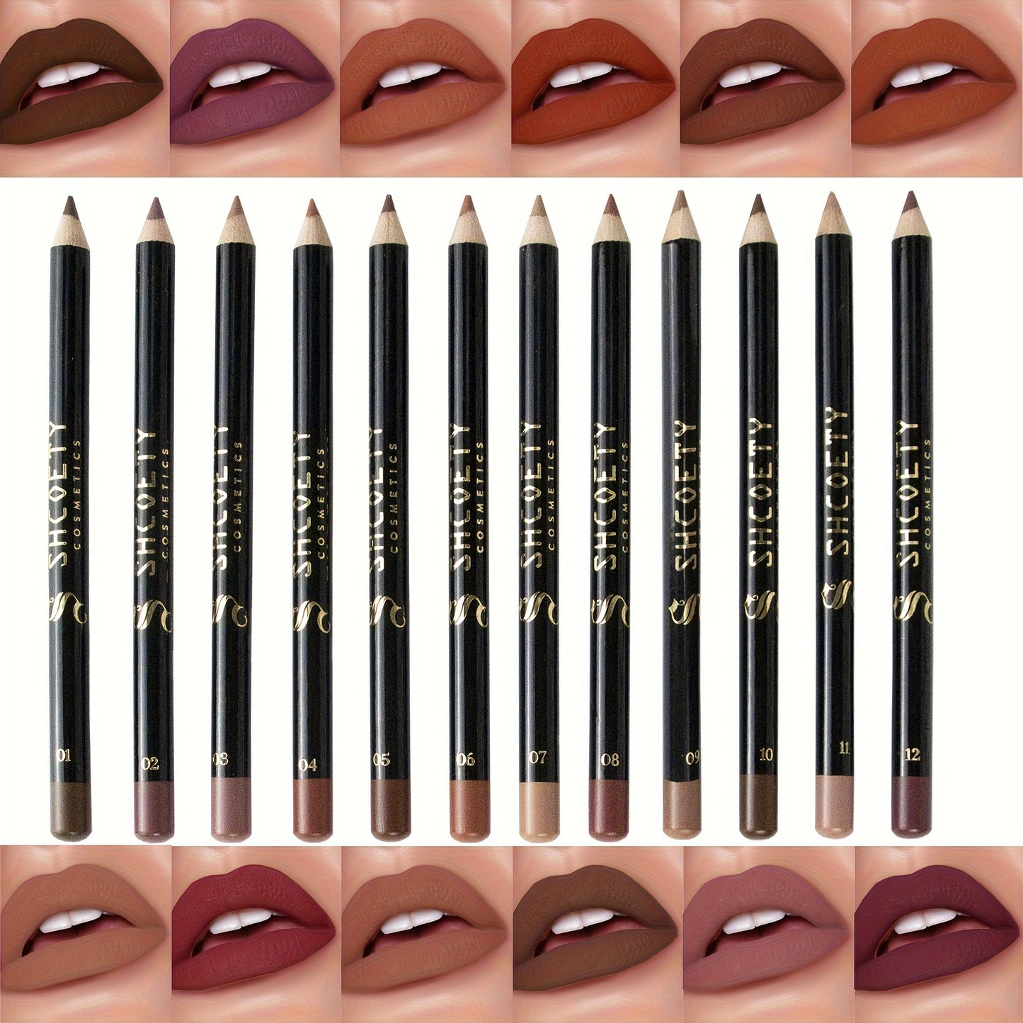 Matte Magic: 12-Piece Lip & Eyeliner Set - LIPOXI