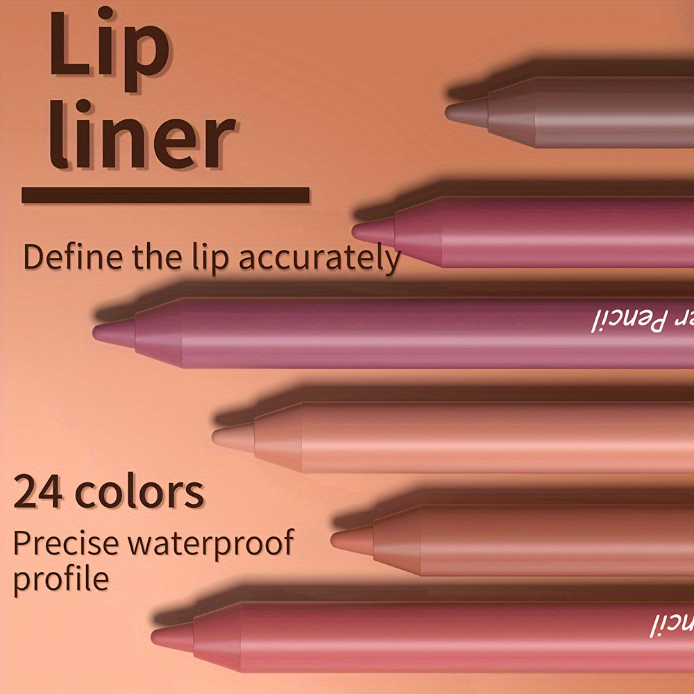 Berry Bliss: 12-Piece Waterproof Lip Liner Set - LIPOXI