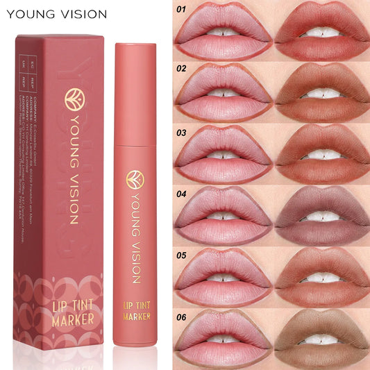 YOUNG VISION Lip Tint Marker Liquid Lipstick 2-in-1 - LIPOXI