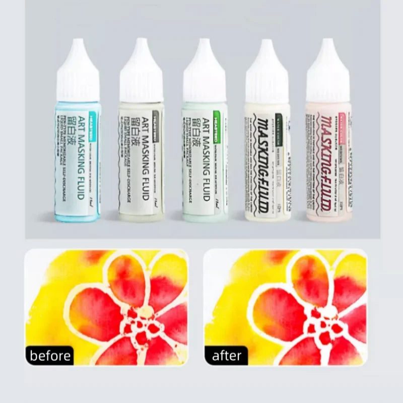 Borrence Art Masking Fluid - Versatile Watercolor Protection Ink