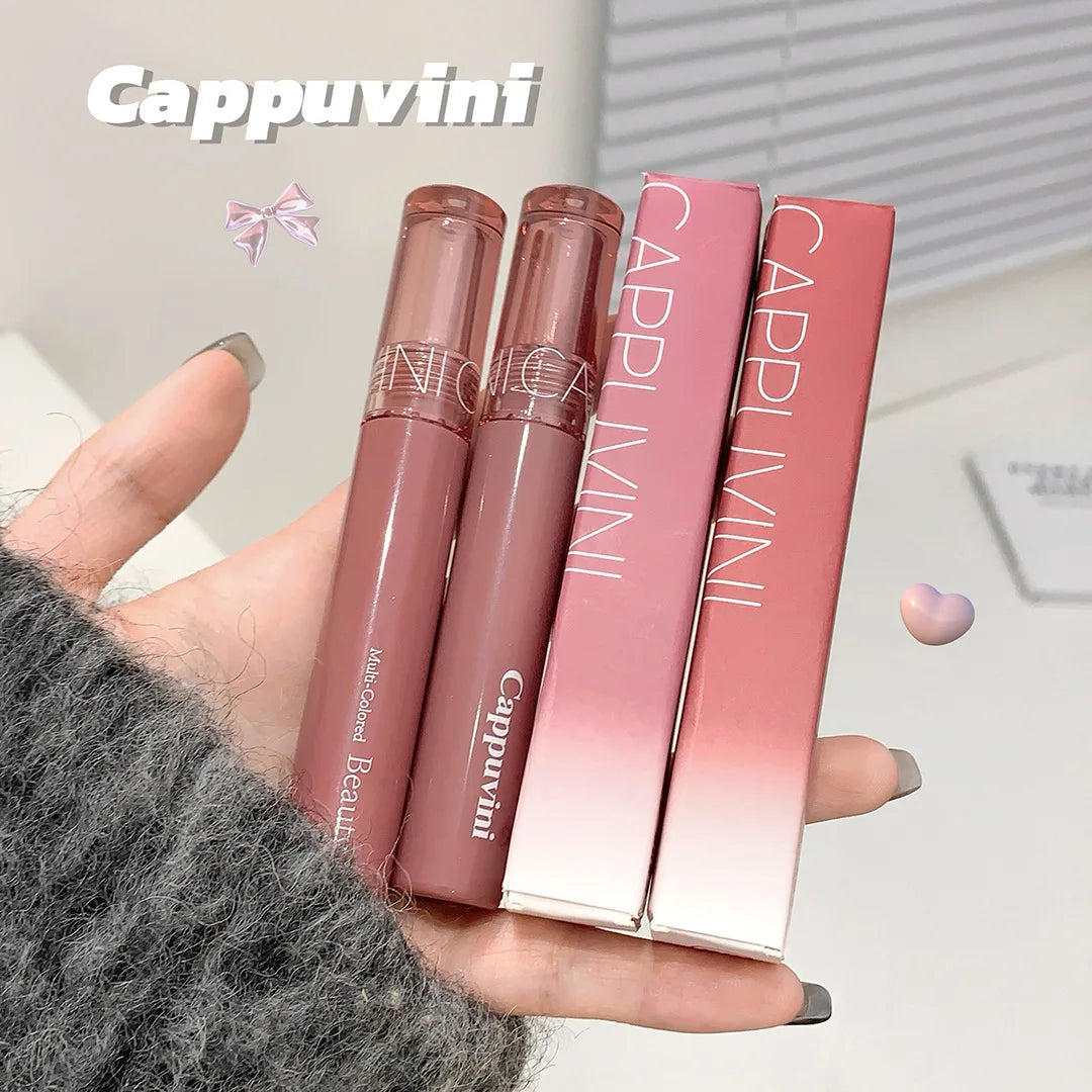Cappuvini 6 Color Juice Jelly Lip Gloss Long Lasting Moisturizer - LIPOXI
