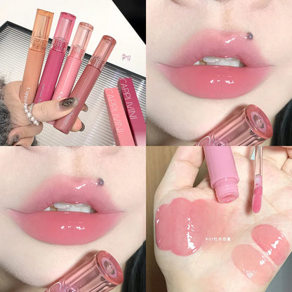Cappuvini 6 Color Juice Jelly Lip Gloss Long Lasting Moisturizer - LIPOXI