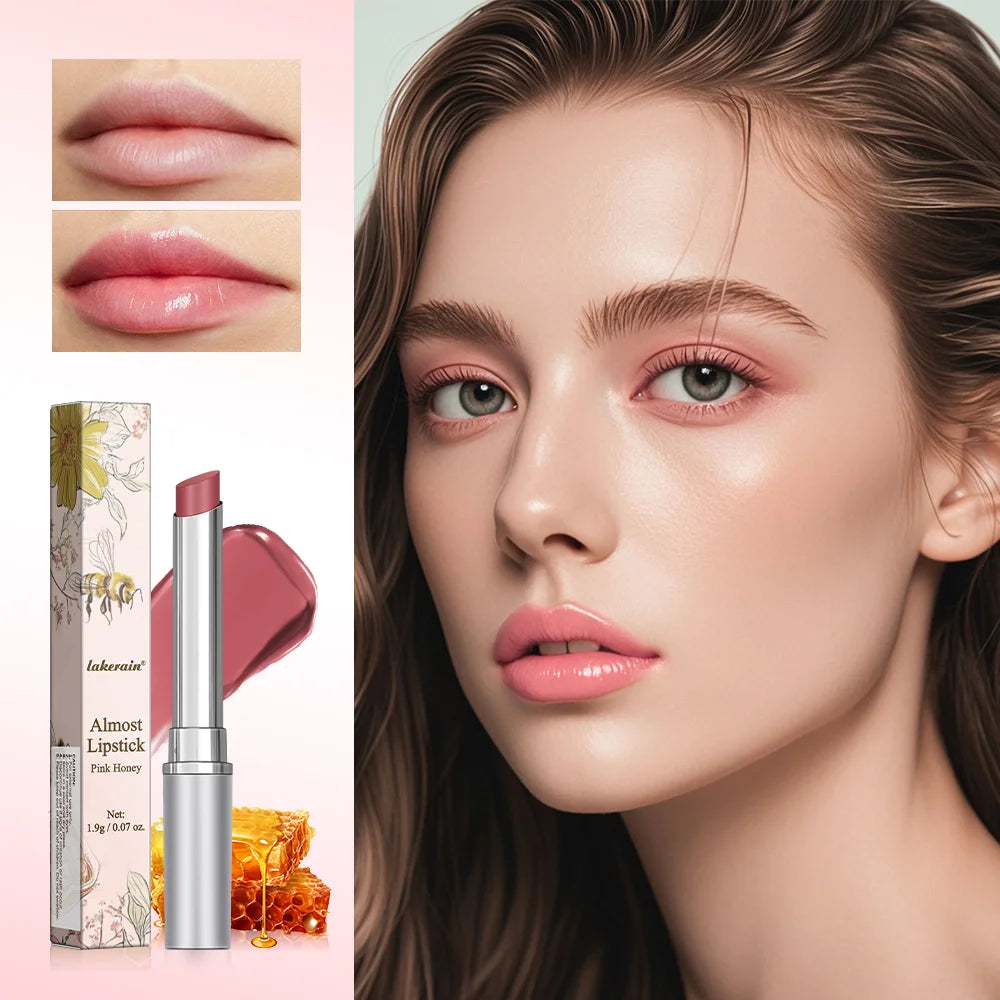 Colorless Pink Honey Lipstick Plumper Lips Moisture Water Bomb - LIPOXI
