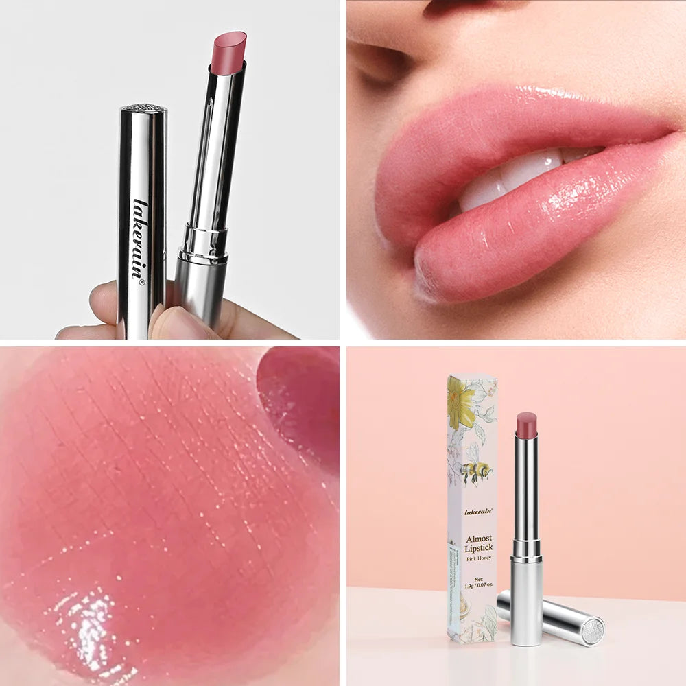 Colorless Pink Honey Lipstick Plumper Lips Moisture Water Bomb - LIPOXI