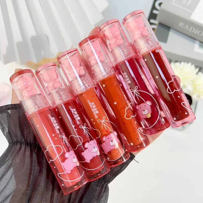 Cute Water Light Lip Gloss Lasting Crystal Glossy Shine - LIPOXI